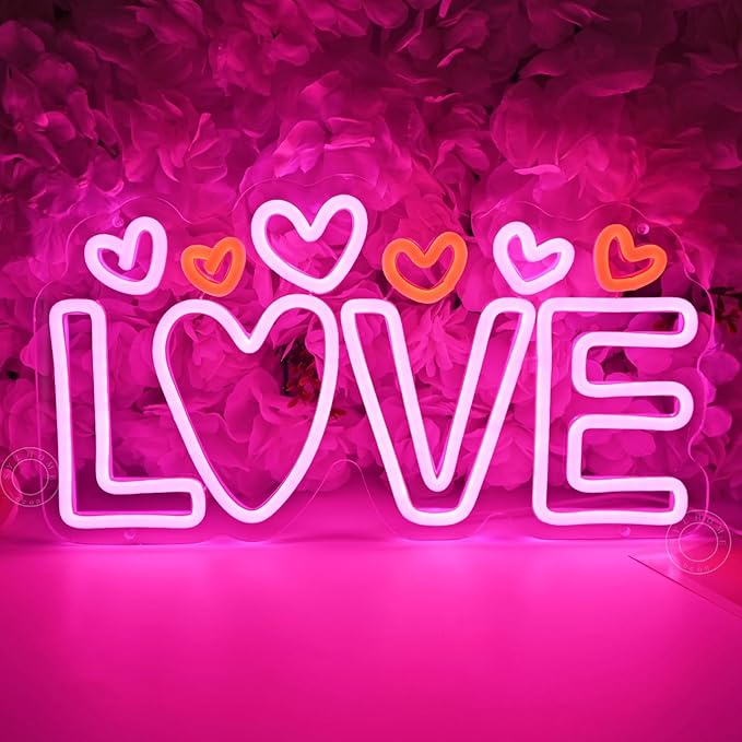 SYLHOME Led Neon Light Sign Love by SYLHOME