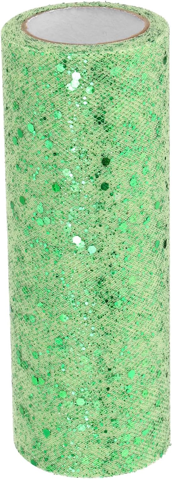PATIKIL Tulle Fabric Rolls, 6 Inch by 10 Yards Fabric Spool Tulle Sparkling by PATIKIL