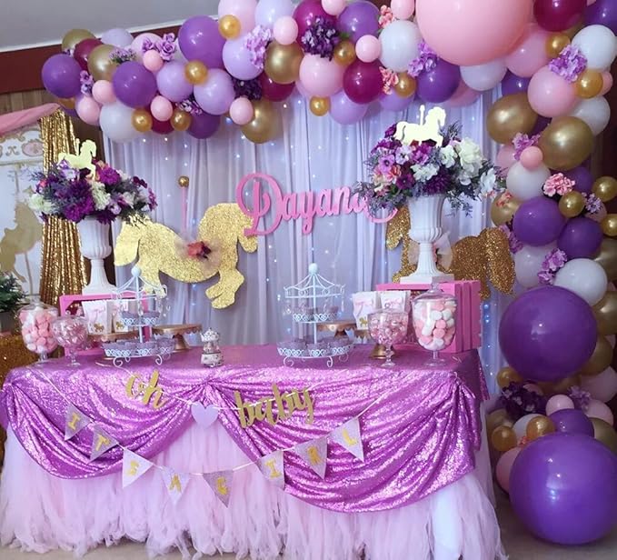 Poise3EHome 2Pcs 2Ft x 8Ft Sequin Backdrop Curtains, Glitter Photography - Image 7