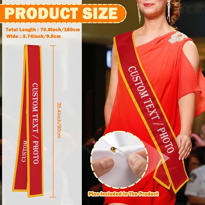 Custom Sash, Personalized Birthday Sash - Image 3