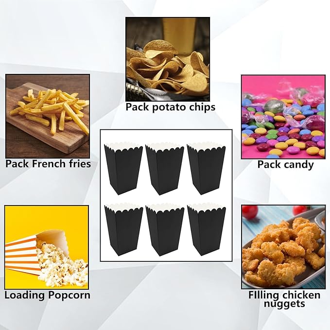 36 Pcs Popcorn Boxes Mini Paper Popcorn Box Cardboard Popcorn Container - Image 7
