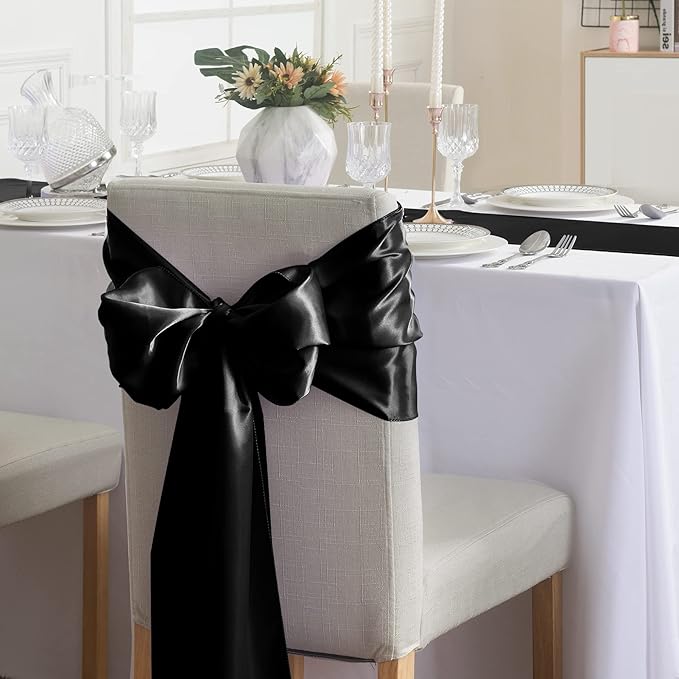 6Pack Table Runner 12 x 108 Inches Satin Silk Table Runner - Image 6