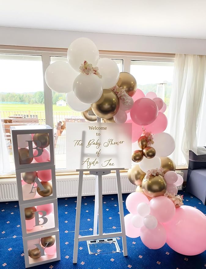 Pink and Gold Balloons Set - Image 7
