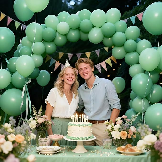KAWKALSH Sage Green Balloon 12 Inch - Image 7
