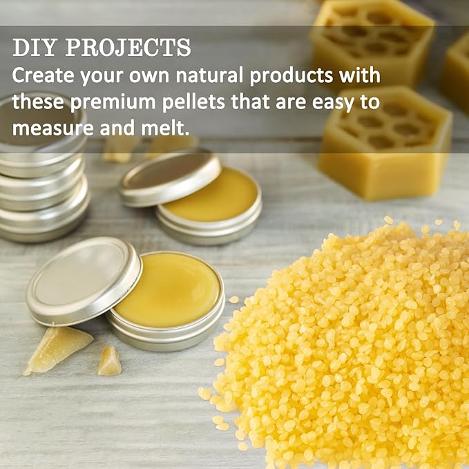 5-lb Pure Yellow Beeswax pellets - Image 4