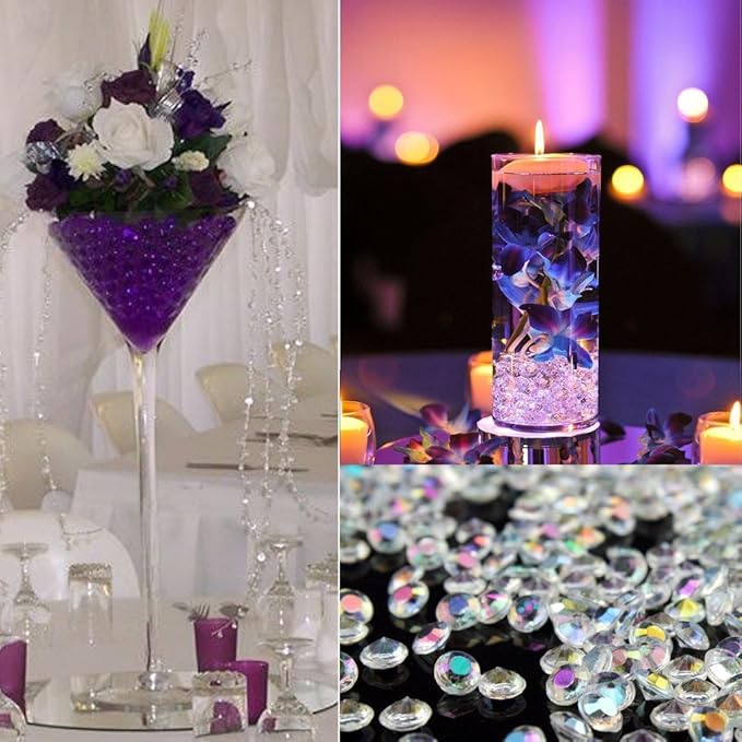 5000 pcs/Pack Wedding Table Scatter Confetti Crystals Acrylic Diamonds 6 mm - Image 7