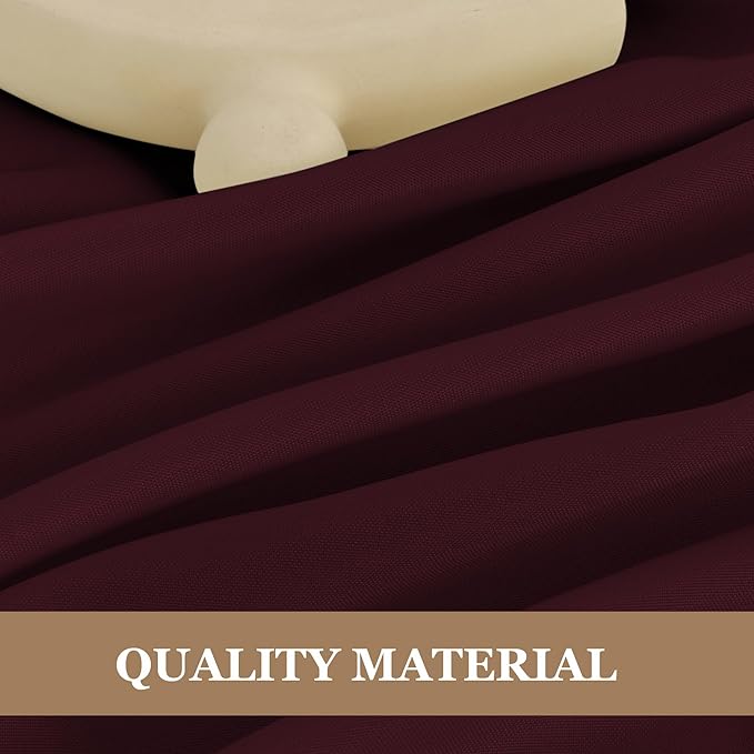 Fitable Burgundy Rectangle Tablecloths - Image 3