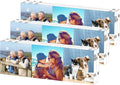 HELPLEX 3 Pack 2x6 Acrylic Picture Frames, 20mm Thicker Frameless Clear Double by HELPLEX