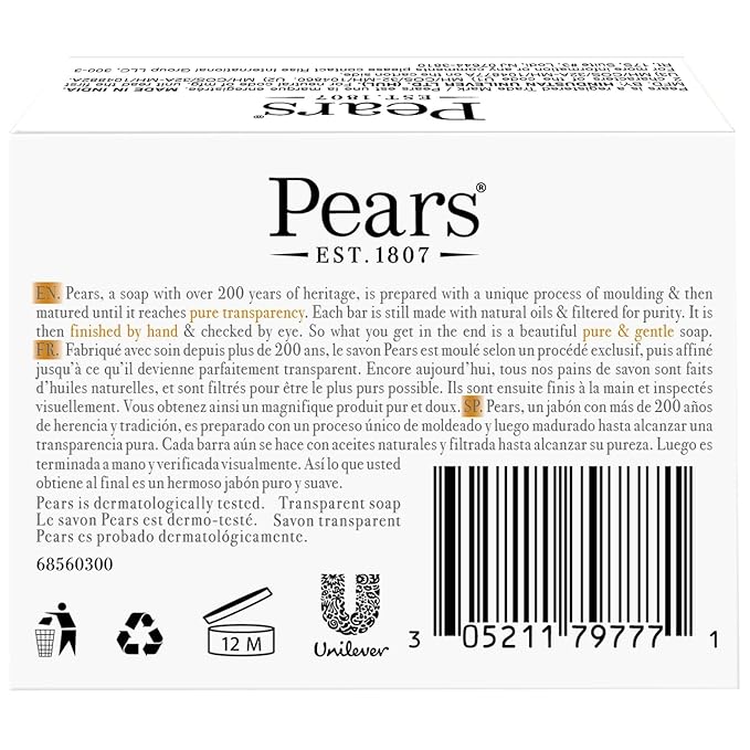 Pears Glycerin Soap, Transparent Amber - Image 2