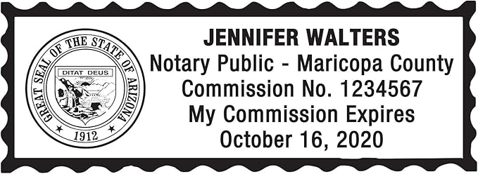MaxMark Notary Stamp for State of Arizona - Image 2