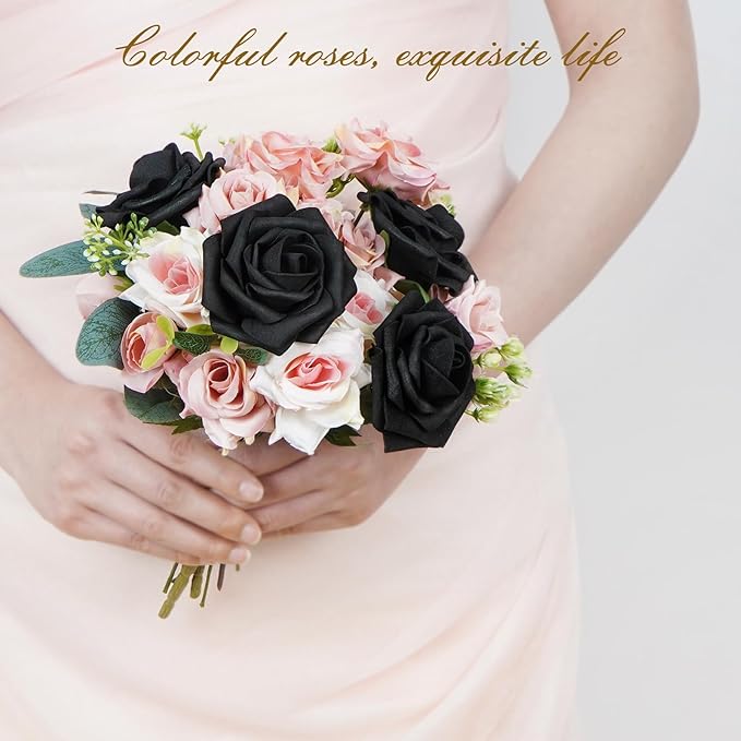 BLEUM CADE 36Pcs Artificial Flowers Fake Roses - Image 7