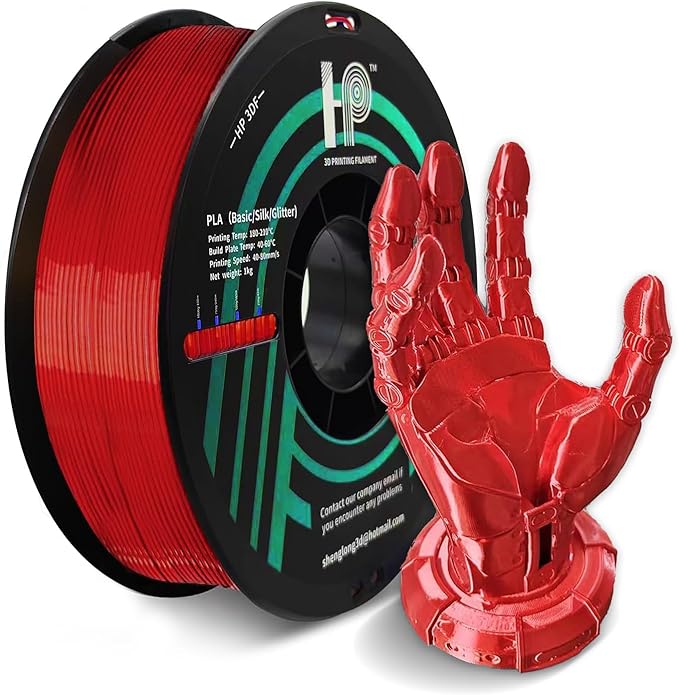 PLA Filament, Silk PLA, 3D Printer Filament, PLA Filament 1.75mm Dimensional by HP3DF