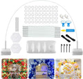 Paready White Balloon Arch Stand Kit, Adjustable Balloon Stand Arch by Paready