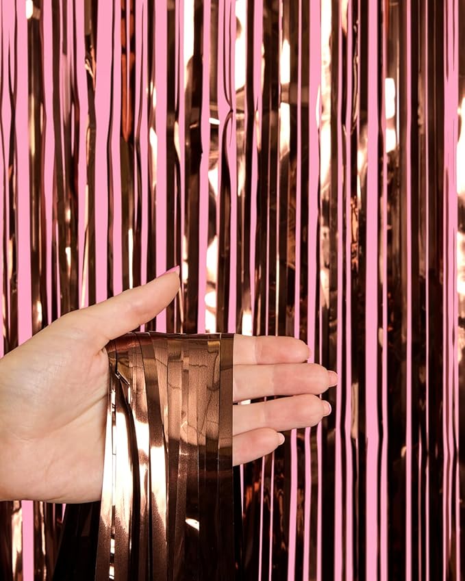 xo, Fetti Brown Party Curtain - Image 8