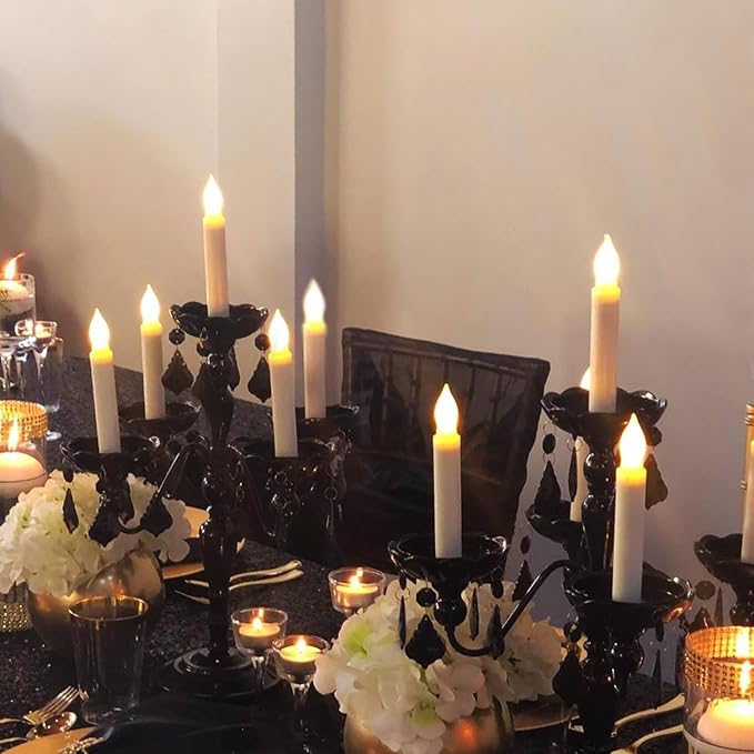 Amagic 12pcs Batteries Operated Taper Candles - Image 9