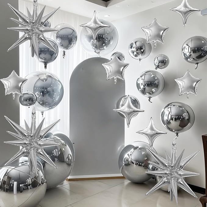 Silver Star Balloon - Image 4