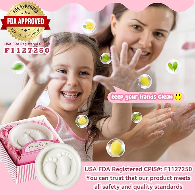 AIXIANG 24-Pack Pink Pitter Patter Handmade Soaps - Image 2
