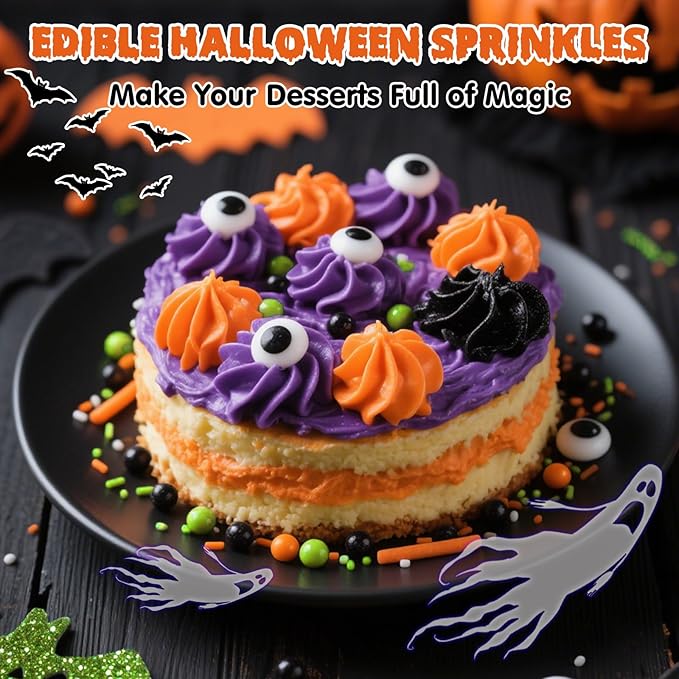 Edible Halloween Sprinkles, 130g/4.58ounce, Monster Sprinkle Perfect - Image 2