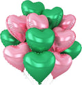 Pink Green Heart Balloons by Adorely
