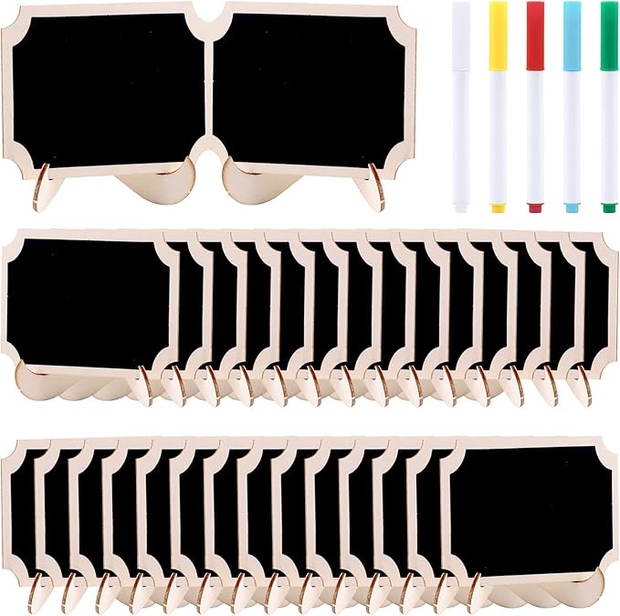Swpeet 30Pcs Mini Chalkboards Signs by Swpeet