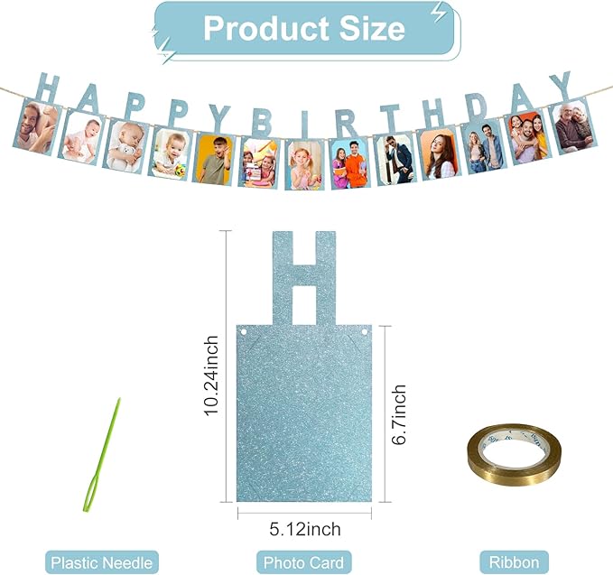 Birthday Photo Banner, Suitable - Image 2