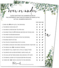 Eucalyptus Bridal Shower Game Cards by HOME