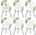 6Pcs Black Easel Stand for Sign by VAIIGO