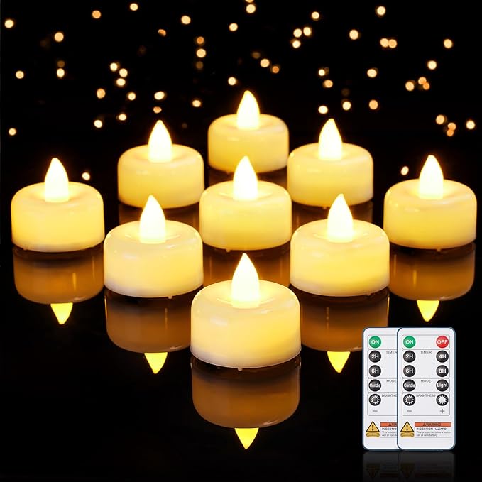 Amagic 24 Pack Remote Candles, Tea Lights by AMAGIC