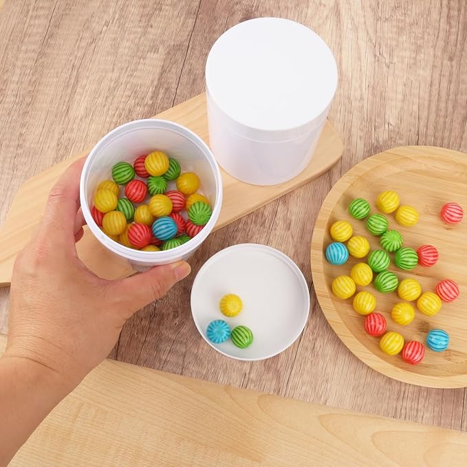 26 Packs 16 OZ White Plastic Jars - Image 5