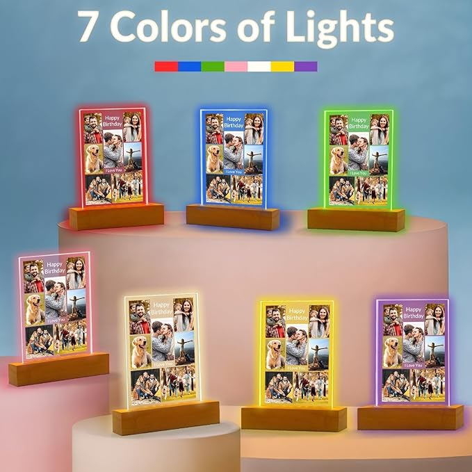 Personalized Birthday Gifts for Women and Men, Custom Picture Frames - Image 5