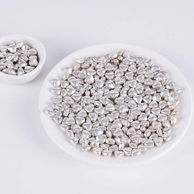 Kasvan Silver Heart Shapes Sprinkles - Image 5
