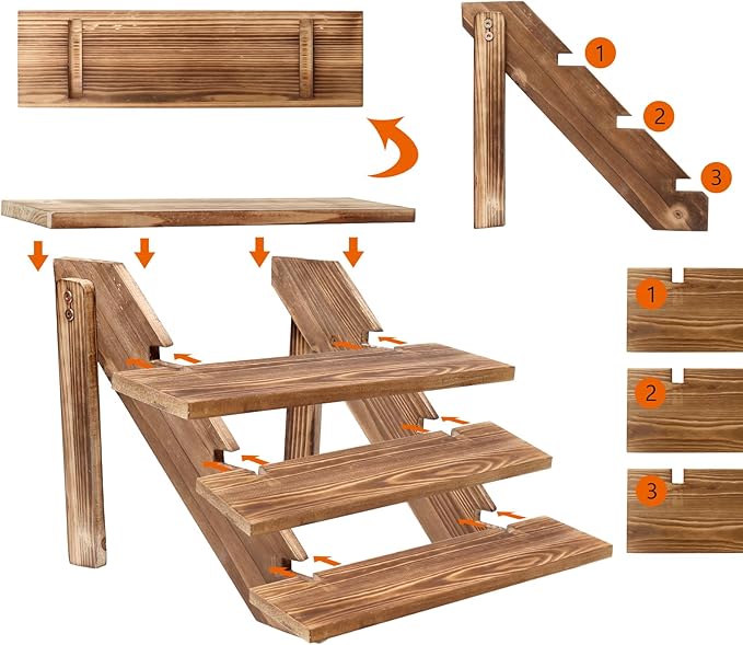 SwallowLiving Wooden Rustic Cupcake Stand - Image 5
