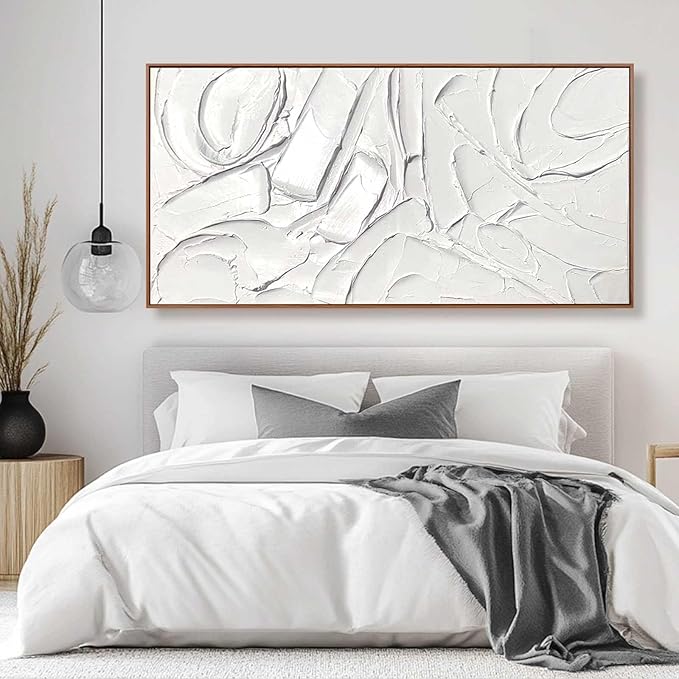 XIANSHOU Abstract Canvas Wall Art Simple Wall Pictures Textured Wall Decor - Image 6