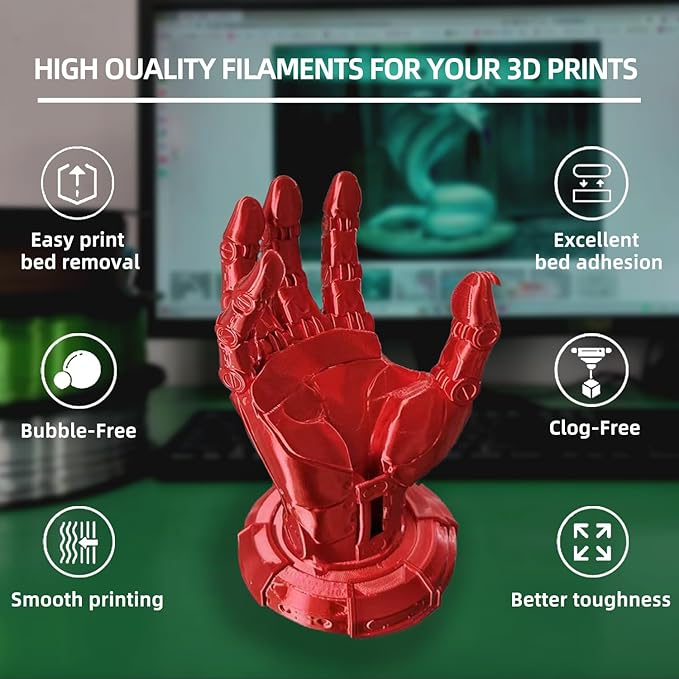 PLA Filament, Silk PLA, 3D Printer Filament, PLA Filament 1.75mm Dimensional - Image 2