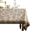 patdrea Designer Floral Linen Table Cloth by Welcometopatdrea