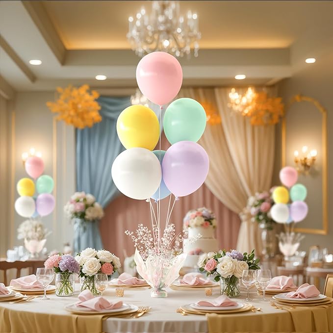 4 Set Pastel Balloon Centerpieces - Image 2
