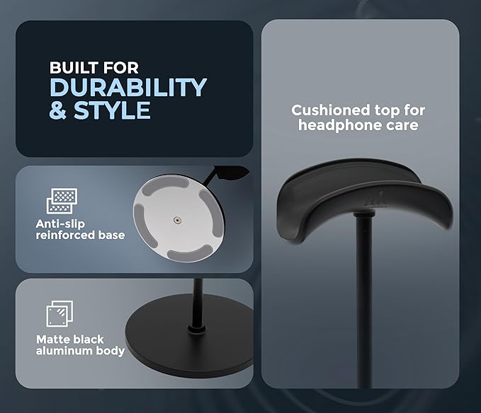 Headphone Stand for Desk – Premium & Minimalist Headset Holder - Image 3