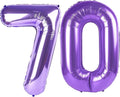 Purple 70 Number Balloon by Upgesy
