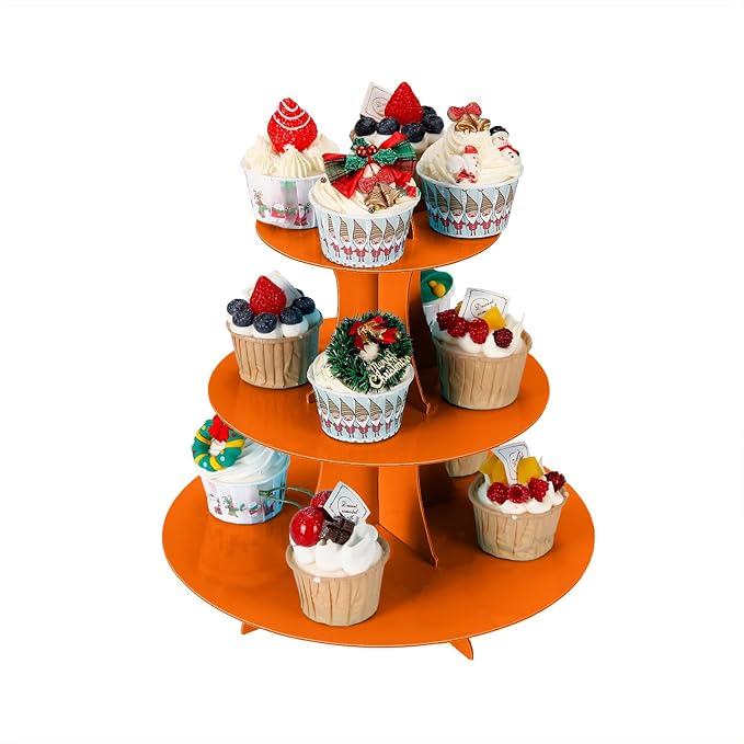 3-Tier Cupcake Stand, Cake Stand holder, Tiered DIY Cupcake Stand Tower - Image 2