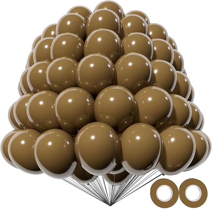 KAWKALSH 200pcs Brown Balloons 5 Inch, Small Mini Latex Balloons by %E7%AB%8B%E5%8D%B3%E8%B4%AD%E4%B9%B0