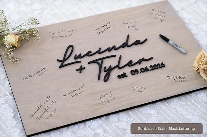 Personalized Last Name Guest Book, Unique Guest Book Sign, Custom Alternative - Image 2