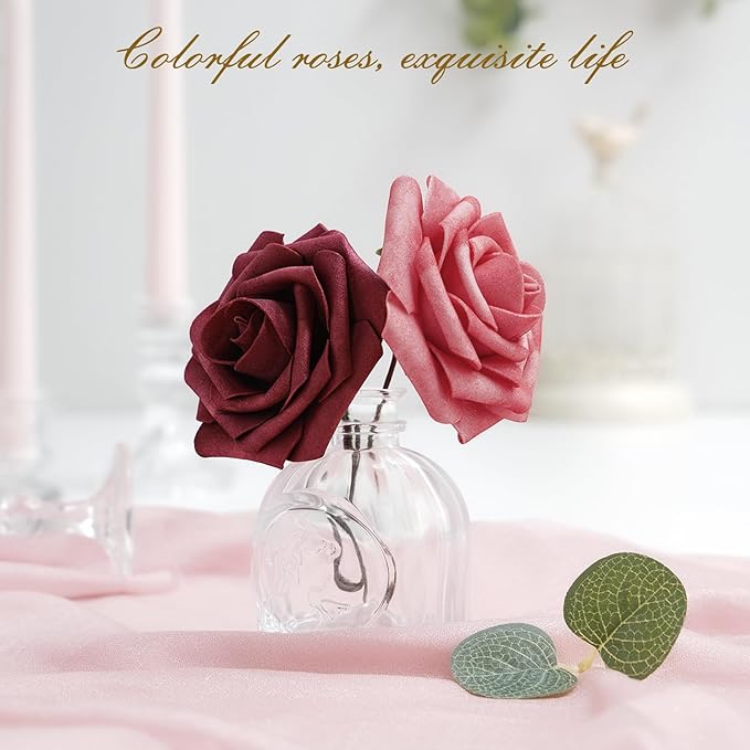 BLEUM CADE 36Pcs Artificial Flowers Fake Roses - Image 4