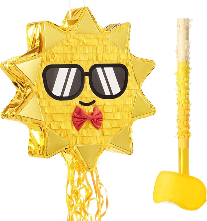 WERNNSAI Sun Pinata-Sunshine Party Decorations pull string Sun Pinata by WERNNSAI
