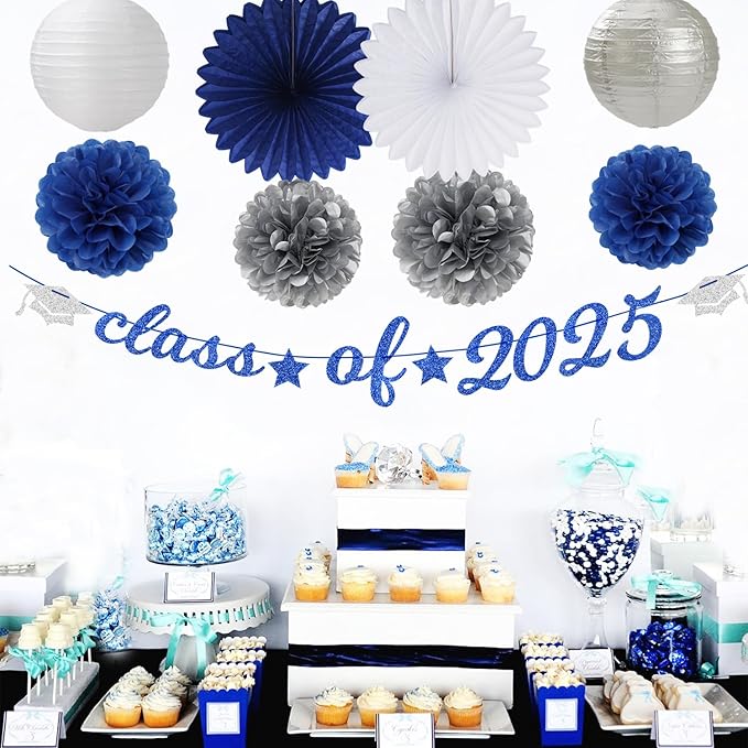 2025 Blue Class-Congratulations Prom Graduation Party-Decorations - Image 4