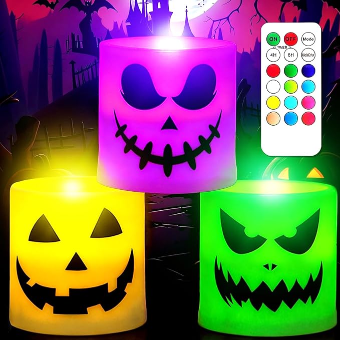 Halloween Flameless Candles by SWEETIME
