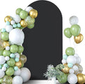 Arch Backdrop Stand Cover 6Ft Black Thick Spandex Fabric Arch Backdrop Cover by Topeight