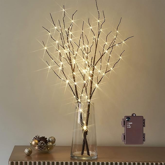 Birchlitland Lighted Brown Branches 32IN 100 LED - Image 2