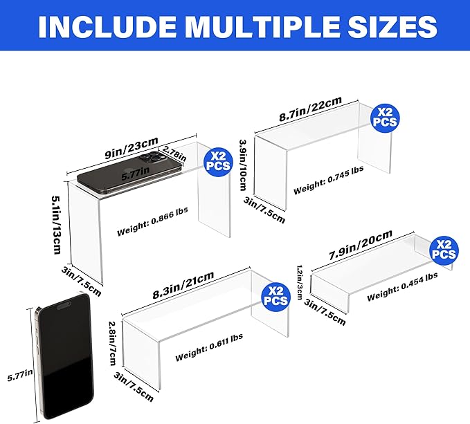 Black Matte Metal Display Stand, Metal Rectangular Display Shelf - Image 4