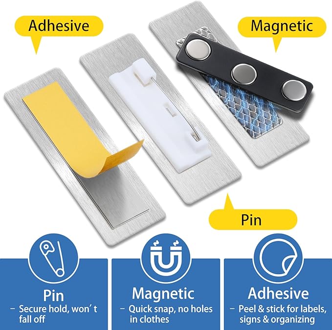 Metal Custom Name Tags – Personalized Engraved Name Badges - Image 3