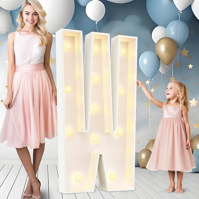 Ledido 4FT Marquee Light Up Letters Large Light Up Letters by Ledido